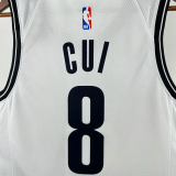22-23 Nets CUI #8 White Top Quality Hot Pressing NBA Jersey