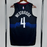 23-24 Nuggets WESTBROOK #4 Black City Edition Top Quality Hot Pressing NBA Jersey