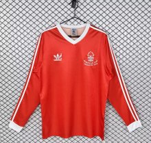 1977-1980 Nottingham Home Long Sleeve Retro Soccer Jersey