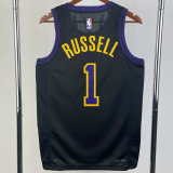 23-24 LAKERS RUSSELL #1 Black City Edition Top Quality Hot Pressing NBA Jersey