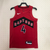22-23 Raptors BARNES #4 Red Top Quality Hot Pressing NBA Jersey