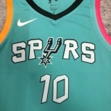 22-23 SA Spurs SOCHAN #10 Blue City Edition Top Quality Hot Pressing NBA Jersey