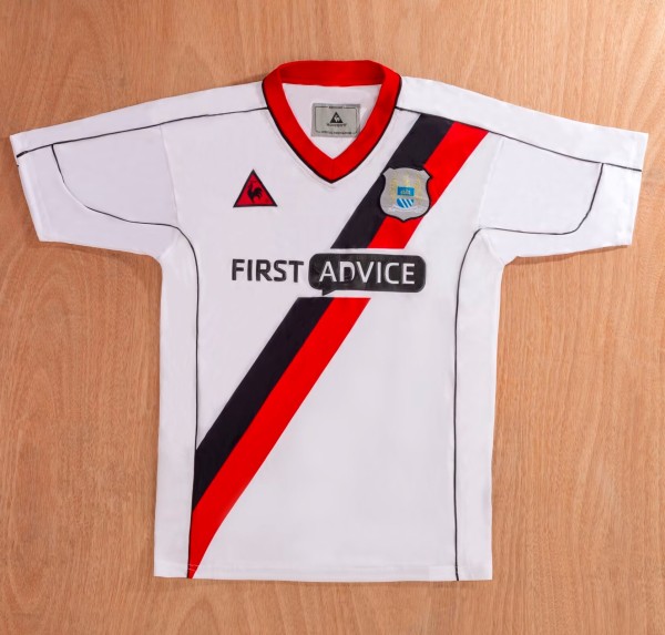 2002-2003 Man City Away Retro Soccer Jersey