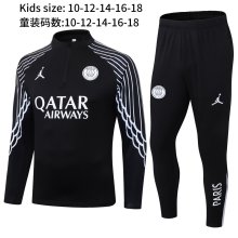 25-26 PSG High Quality Kids Half Pull Tracksuit