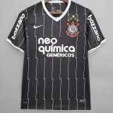 2011-2012 Corinthians Black Retro Soccer Jersey