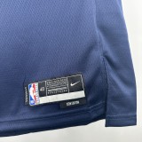 23-24 GRIZZLIES KAWAMURA #17  Dark Blue Top Quality Hot Pressing NBA Jersey
