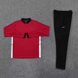25-26 High Quality Half Pull Tracksuit— Red 红色