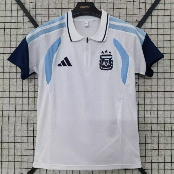 25-26 Argentina White Polo Short Sleeve