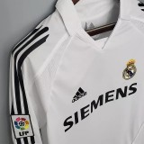 2005-2006 RMA Home Long Sleeve Retro Soccer Jersey