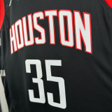 23-24 Rockets DURANT #35 Black Top Quality Hot Pressing NBA Jersey (Trapeze Edition)飞人版