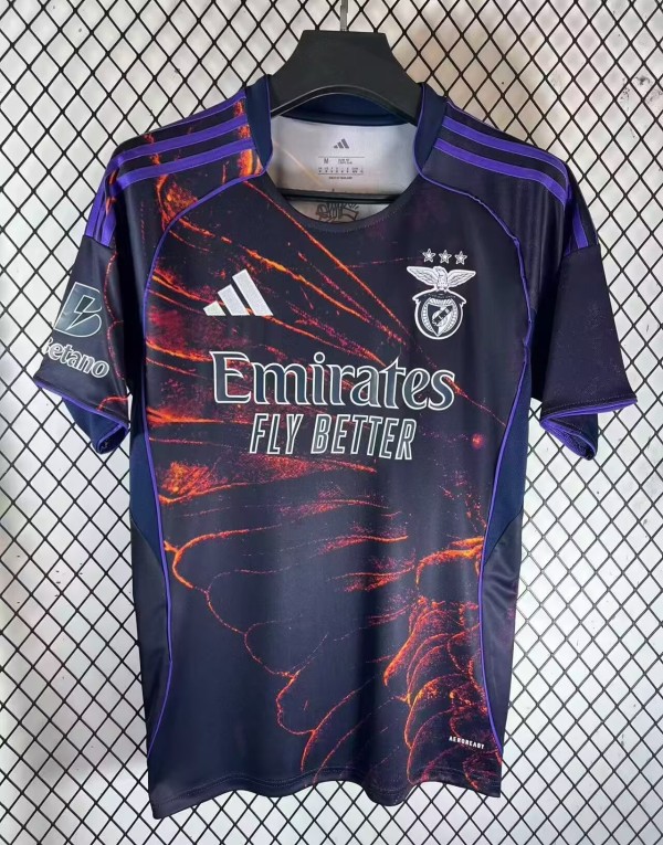 25-26 Benfica Fourth Fans Soccer Jersey*广告在右手