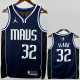 22-23 Dallas Mavericks FLAGG #32 Royal Blue Top Quality Hot Pressing NBA Jersey (Trapeze Edition)飞人版