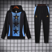 25-26 Argentina Black Hoodie Tracksuit (卫衣套装)