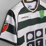 2001-2002 Sporting Lisbon Home Retro Soccer Jersey