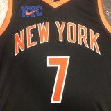 22-23 KNICKS ANTHONY #7 Black City Edition Top Quality Hot Pressing NBA Jersey