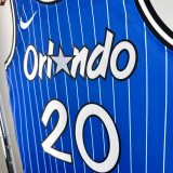 2018-2019 Magic FULTZ #20 Blue Retro Top Quality Hot Pressing NBA Jersey