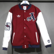 25-26 ARS Brown Red Cotton Baseball Jacket