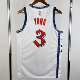 24-25 Wizards YONG #3 White City Edition Top Quality Hot Pressing NBA Jersey