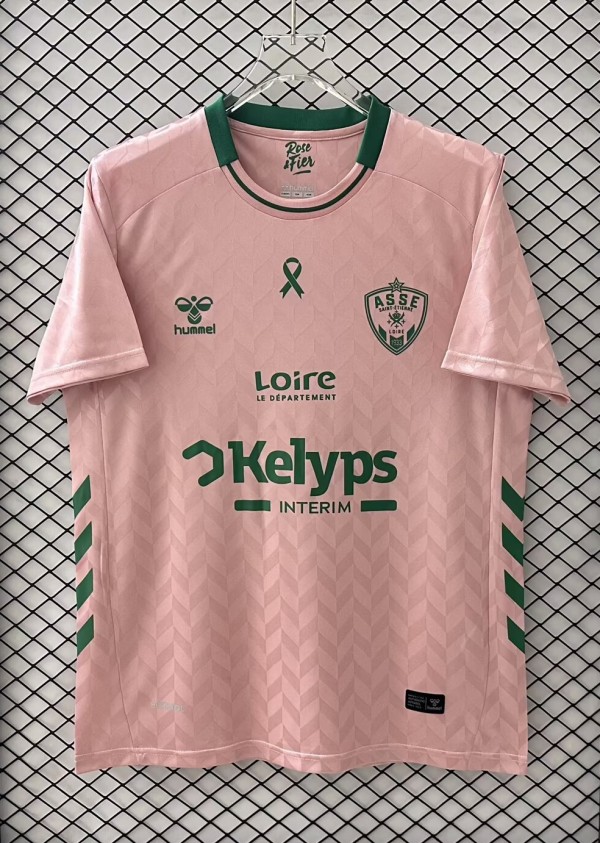 25-26 Saint Etienne Pink Special Edition Fans Soccer Jersey