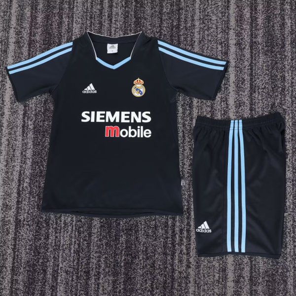 2003-2004 RMA Away Retro Kids Soccer Jersey