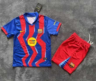25-26 BAR Fourth Kids Soccer Jersey 1:1 Thai Quality