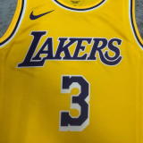 22-23 LAKERS DAVIS #3 Yellow Top Quality Hot Pressing NBA Jersey(圆领)