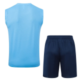 25-26 Man City High Quality Tank Top And Shorts Suit