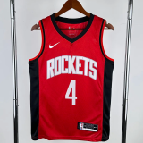 22-23 ROCKETS GREEN #4 Red Away Top Quality Hot Pressing NBA Jersey