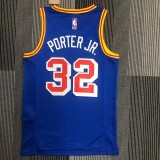 WARRIORS PORTER JR. #32 Blue 75th Anniversary Retro NBA Jersey