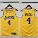 24-25 Lakers KNECHT #4 Yellow Top Quality Hot Pressing NBA Jersey(圆领)