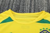2002 Brazil Home Long sleeves Retro Kids Soccer Jersey