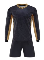 24-25 New Black High Quality Long Sleeve Training Suit