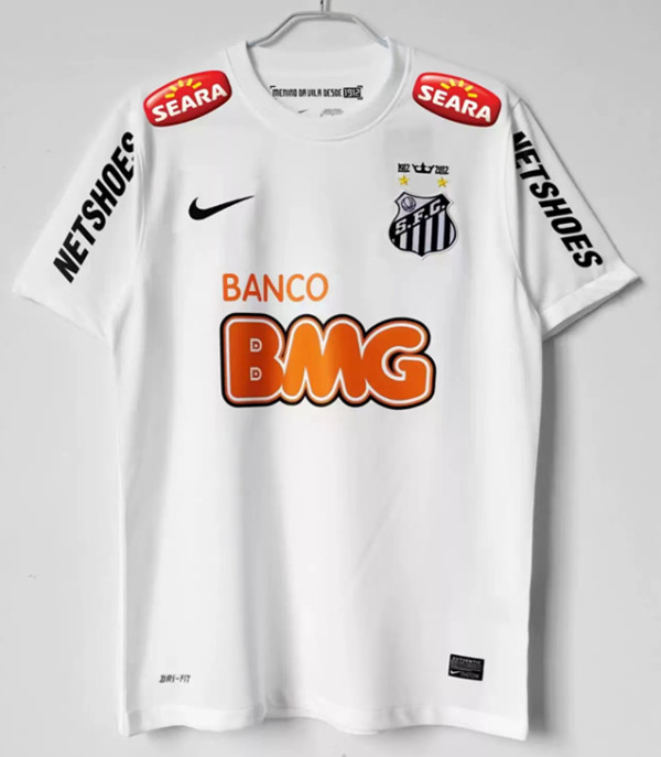 2012-2013 Santos FC Home Retro Soccer Jersey(全广告)