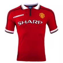 1998-1999 Man Utd Home Retro Soccer Jersey Shirt