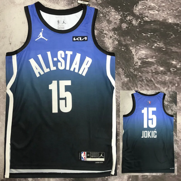 2023 ALL STAR JOKIC #15 Blue Top Quality Hot Pressing NBA Jersey