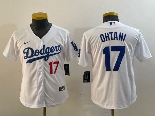 2026 MLB Los Angeles Dodgers New Pattern Kids Jersey童装