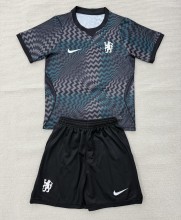 26-27 CHE Black GoalKeeper Kids Soccer Jersey