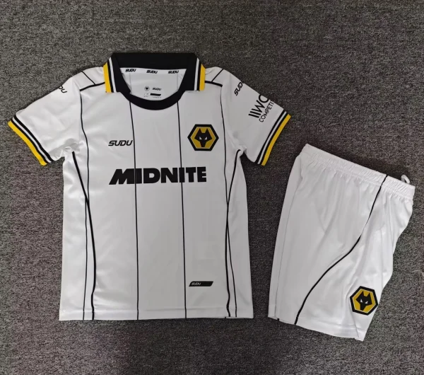 26-27 Wolves Away Kids Soccer Jersey