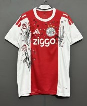 26-27 Aja× Home Embroidered Version Fans Soccer Jersey