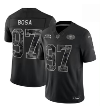 2020 NFL 49ers #97 Nick Bosa Salute To Service Black Camo Limited Jersey