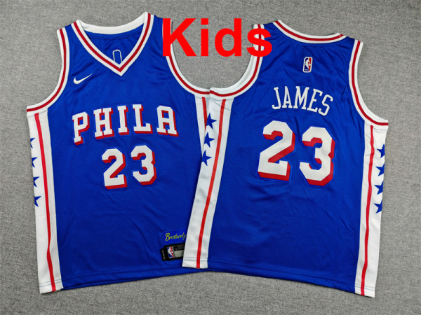 2026  76ERS Top Quality Hot Pressing Kids NBA Jersey
