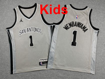 2026  Sa Spurs Top Quality Hot Pressing Kids NBA Jersey