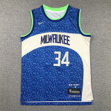 2026  Bucks Top Quality Hot Pressing Kids NBA Jersey