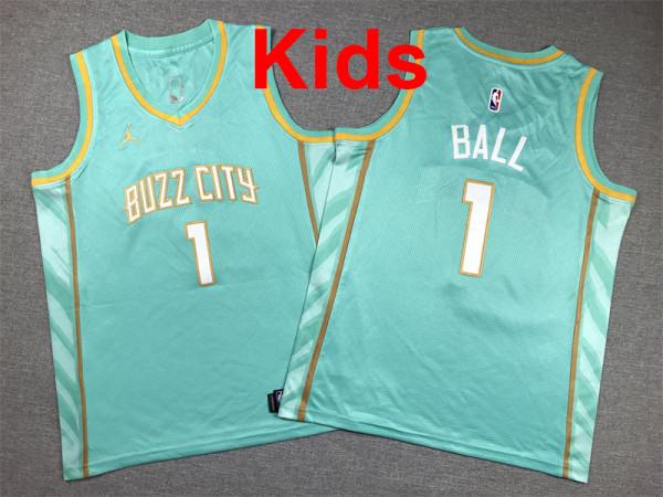 26-27 HORNETS Top Quality Hot Pressing Kids NBA Jersey