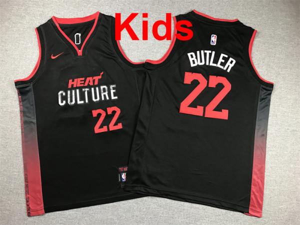 2026  Heat Top Quality Hot Pressing Kids NBA Jersey