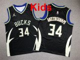 2026  Bucks Top Quality Hot Pressing Kids NBA Jersey