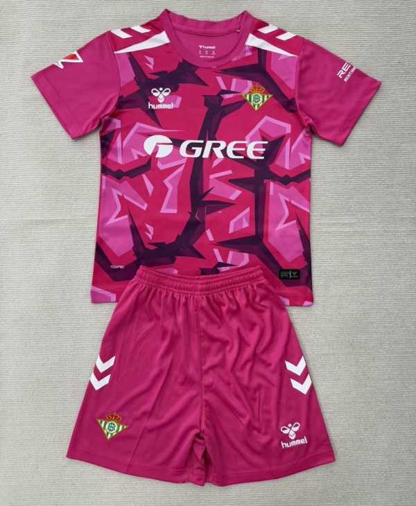 26-27 Real Betis Pink Goalkeeper Adult Suit