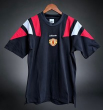 26-27 Man Utd Black Cotton T-shirt