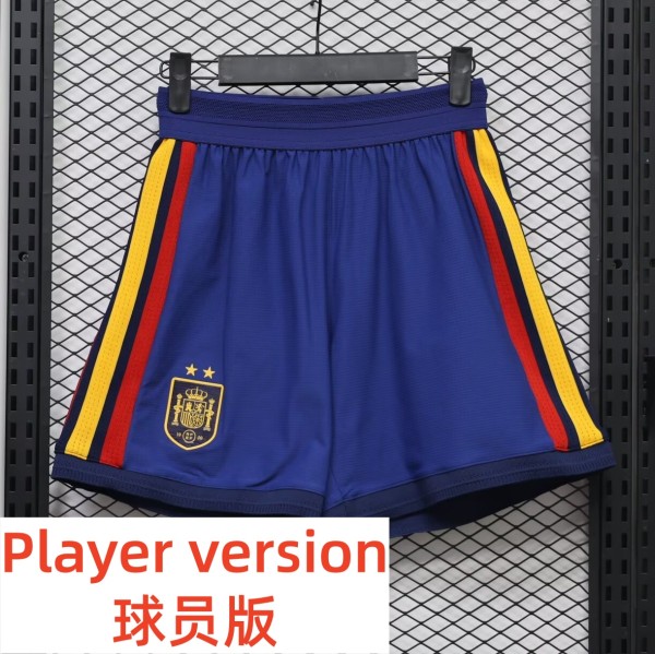 2026 World Cup Spain Home Player Version Shorts Pants (球员短裤)(With 2 Star)*两颗星