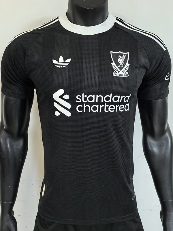 25-26 LIV Black Goalkeeper Player Version Soccer Jersey